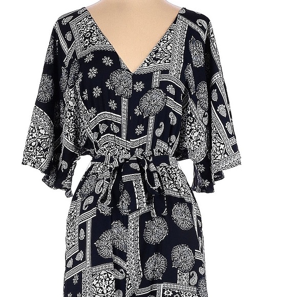 Beautiful On You Navy Blue & White Jumpsuit - Picture 3 of 4